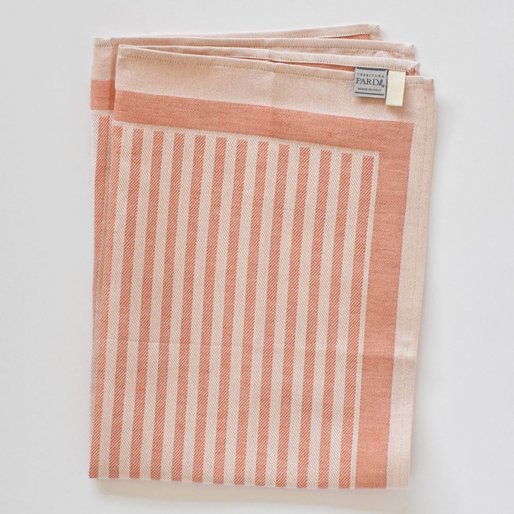 Tessitura Pardi Asciugapiatti Iris Stripe Arancione