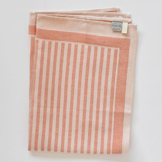 Tessitura Pardi Asciugapiatti Iris Stripe Arancione
