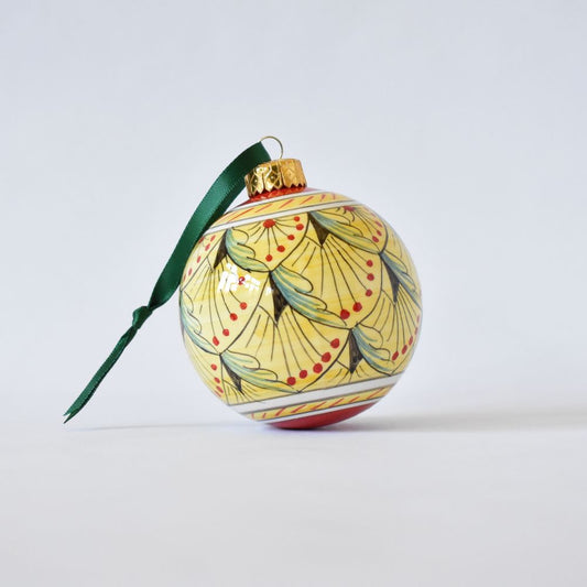Pavone Giallo ornament