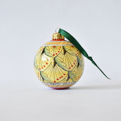 Pavone Giallo ornament