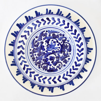 Piatto insalata Arabesco Blu Cobalto