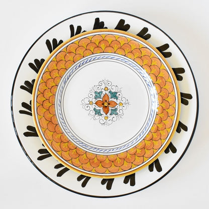 Piatto da insalata in terracotta Squame