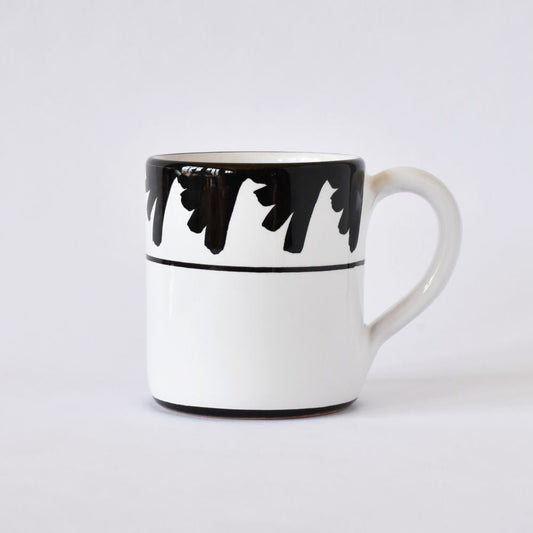 Tazza Semplice Piume Nera