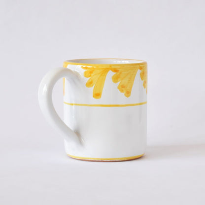 Tazza Semplice Piume Yellow