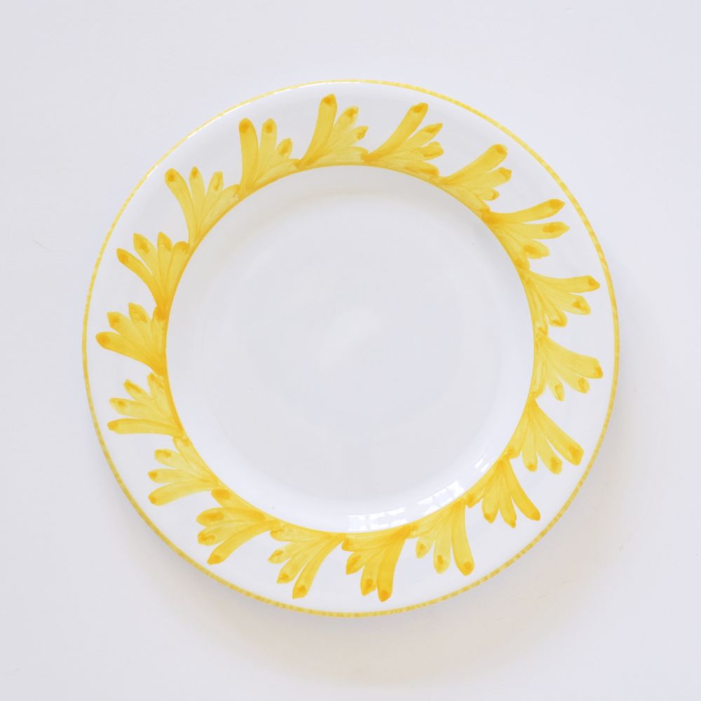 Semplice Piume Piatto insalata Giallo