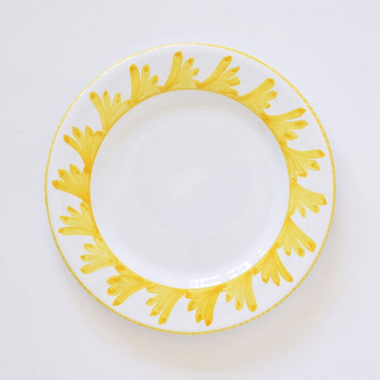 Semplice Piume Piatto insalata Giallo