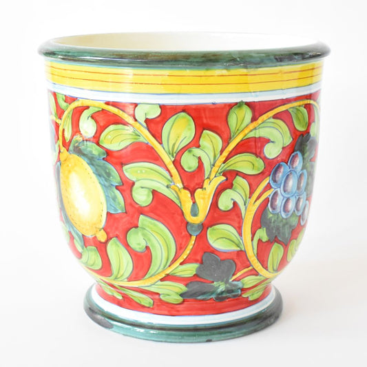Vaso Pompei con piedini rossi 33cm