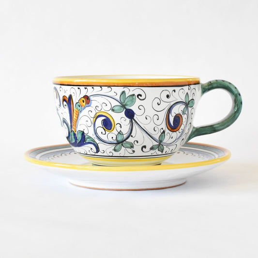 Tazza cappuccino con piattino Ricco Deruta