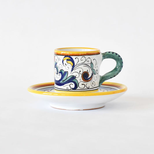Tazzina espresso con piattino Ricco Deruta