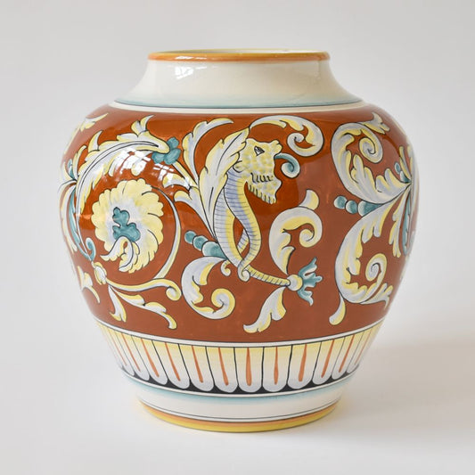 Talismano, vaso grande a forma di urna in terracotta
