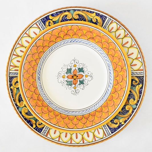 Piatto da insalata in terracotta Squame